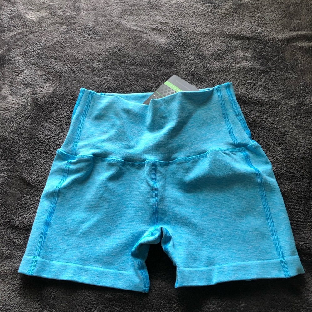 Alphalete Blue High-Waisted Women’s Shorts